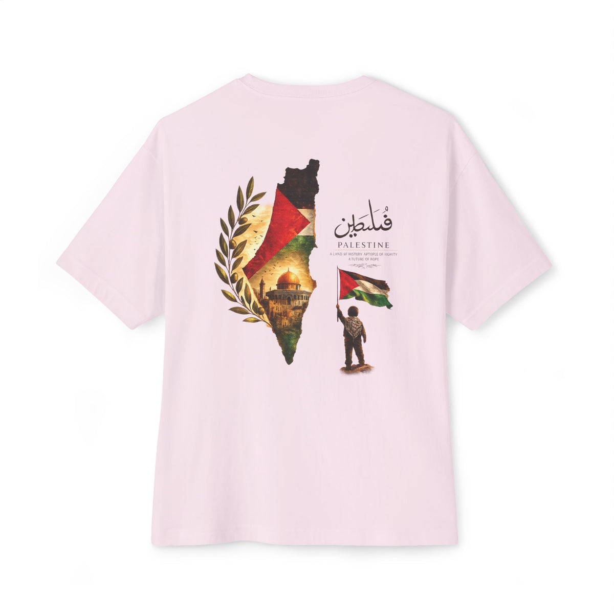 Palestine Map Tee | Oversized