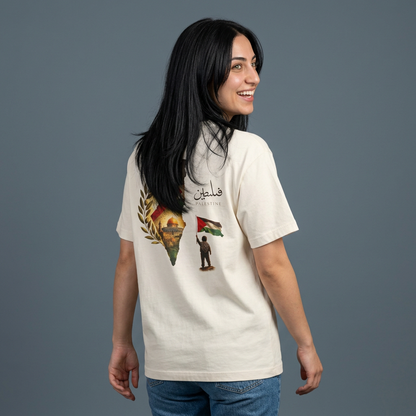 Palestine Map Tee | Oversized