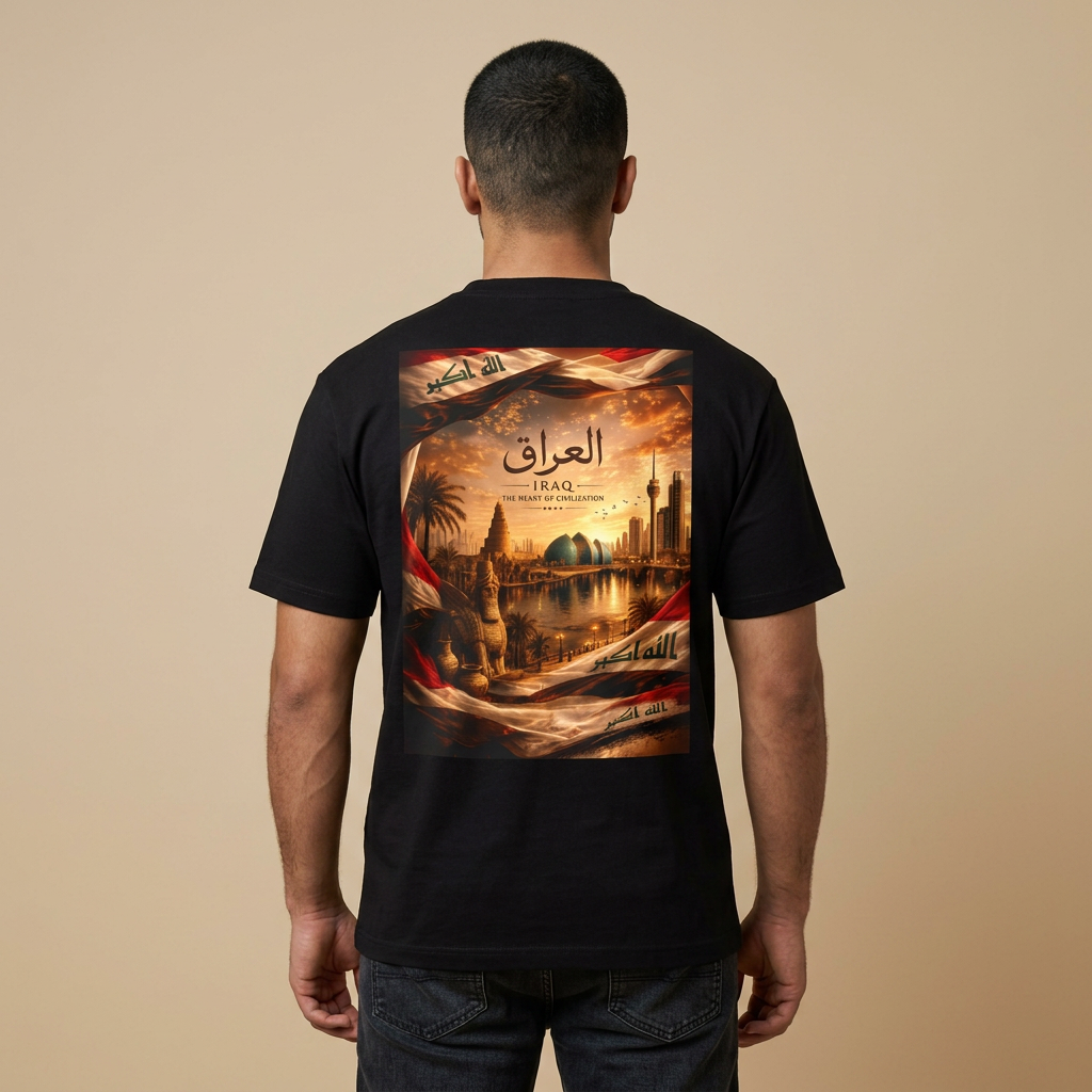 Iraq Skyline Tee | Oversized