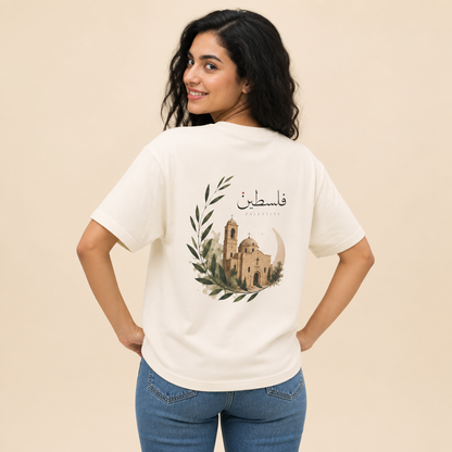 Palestine Church Tee | Oversized